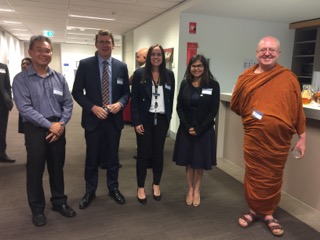 With the Hon Alan Tudge, Minister for Citizenship and Multicultural Affairs and  Samantha Patuto (Reginal Director, Home Affairs) 